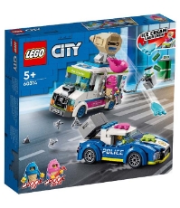 Imagine Lego City Politia in urmarirea furgonetei cu inghetata 60314