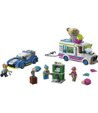 Imagine Lego City Politia in urmarirea furgonetei cu inghetata 60314