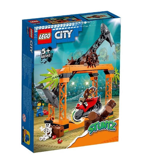 Imagine Lego City Stuntz Provocarea de cascadorii Atacul Rechinului 60342