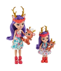 Imagine Enchantimals set papusi Danessa Deer & Sprint si Danetta Deer & Fleet