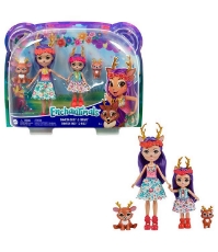 Imagine Enchantimals set papusi Danessa Deer & Sprint si Danetta Deer & Fleet