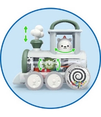 Imagine Locomotiva de tren cu mecanism Steam