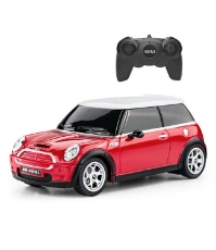 Imagine Masina cu telecomanda mini Cooper rosie cu scara 1 la 24