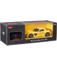 Imagine Masina cu telecomanda Mercedes-Benz SLS amg galbena cu scara 1 la 18