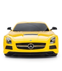 Imagine Masina cu telecomanda Mercedes-Benz SLS amg galbena cu scara 1 la 18