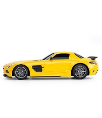 Imagine Masina cu telecomanda Mercedes-Benz SLS amg galbena cu scara 1 la 18