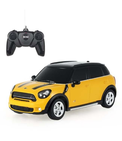 Imagine Masina cu telecomanda mini Cooper S Countryman galben cu scara 1 la 24