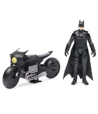 Imagine Batman film motocicleta lui Batman si figurina Batman 30 cm