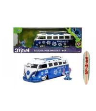 Imagine Jada Autobuz metalic si figurina Stitch scara 1:24