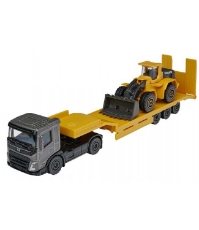 Imagine Majorette transportor Volvo trailer din metal