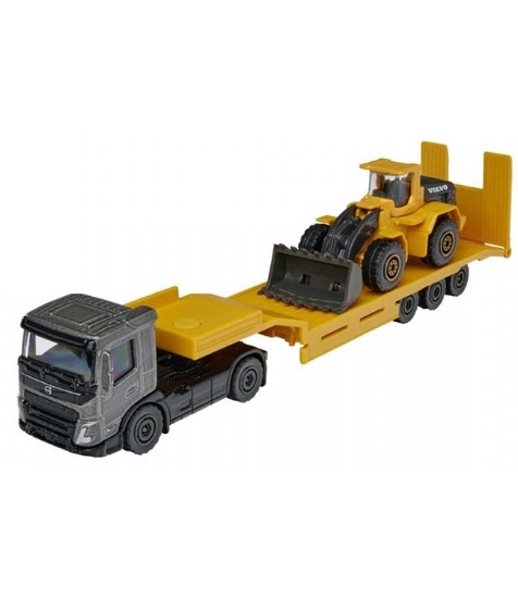 Imagine Majorette transportor Volvo trailer din metal