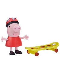 Imagine Peppa Pig figurina prietenii amuzanti Peppa Pig cu skateboard 7 cm