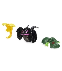 Imagine Bakugan Platinum Powerup S4 Warrior Whale Nano Fury si Nano Sledge