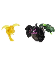 Imagine Bakugan Platinum Powerup S4 Warrior Whale Nano Fury si Nano Sledge