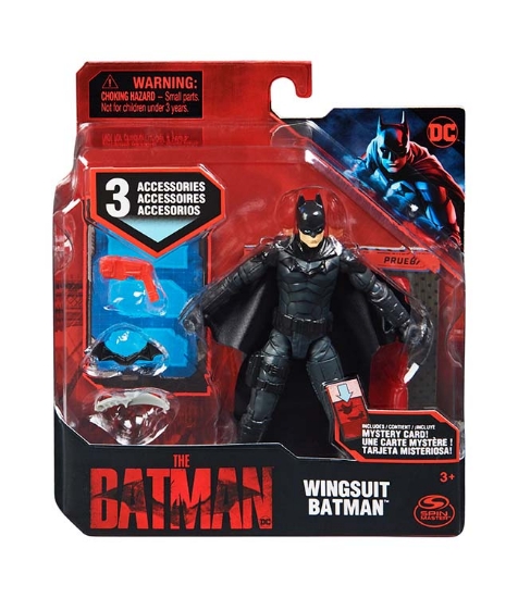 Imagine Batman film figurina Batman in costum cu aripi 10 cm