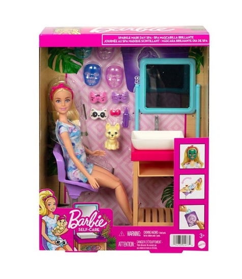 Imagine Barbie la salonul de cosmetica