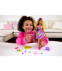 Imagine Barbie Totally Hair papusa Barbie satena