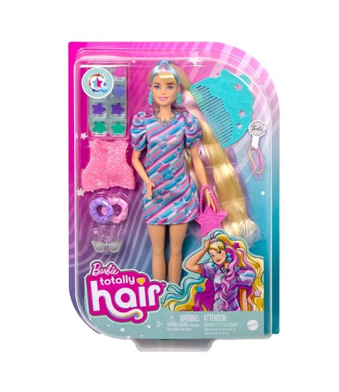 Imagine Barbie Totally Hair papusa Barbie blonda