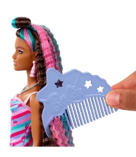 Imagine Barbie Totally Hair papusa Barbie curcubeu