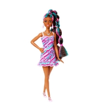 Imagine Barbie Totally Hair papusa Barbie curcubeu