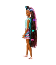 Imagine Barbie Totally Hair papusa Barbie curcubeu