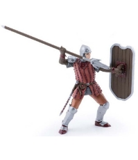 Imagine Figurina cavaler rosu cu sulita si scut