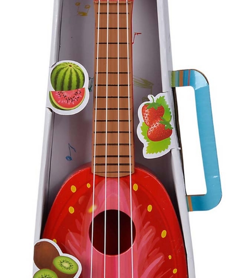 Imagine Instrument muzical Ukulele cu design de capsuna