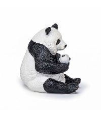 Imagine Figurina urs Panda sezand cu pui in brate