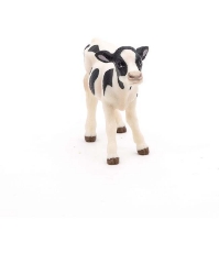 Imagine Figurina vitel alb cu negru