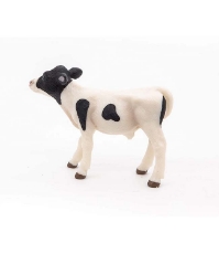 Imagine Figurina vitel alb cu negru