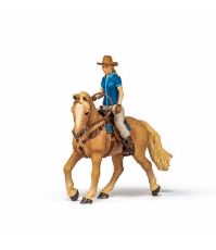 Imagine Figurina set Cowgirl (Vacarita) pe cal