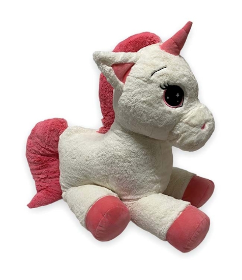 Imagine Unicorn de plus 80 cm roz