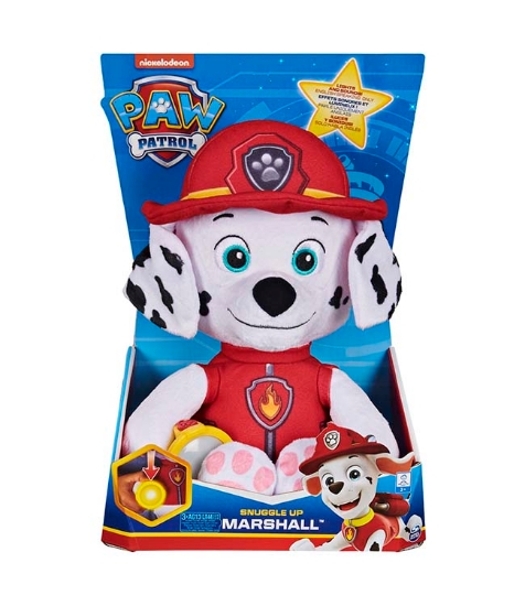 Imagine Patrula Catelusilor plus Snuggle Up Marshall cu burtica luminoasa