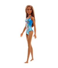 Imagine Papusa Barbie satena cu costum de baie albastru