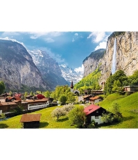 Imagine Puzzle Trefl 3000 orasul Lauterbrunnen Elvetia