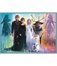 Imagine Puzzle Trefl 4 in 1 Frozen 2 Uimitoarea lume Disney