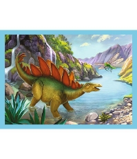 Imagine Puzzle Trefl 4 in 1 Lumea dinozaurilor