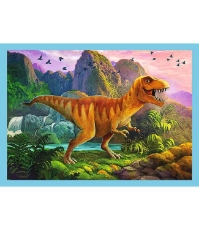 Imagine Puzzle Trefl 4 in 1 Lumea dinozaurilor