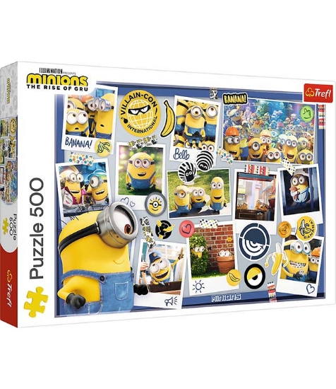 Imagine Puzzle Trefl 500 minionii Colectia foto