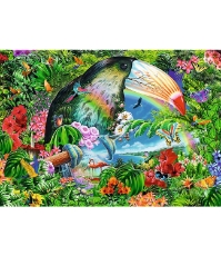 Imagine Puzzle Trefl Spiral 1040 piese Animale Tropicale