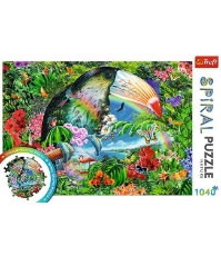 Imagine Puzzle Trefl Spiral 1040 piese Animale Tropicale