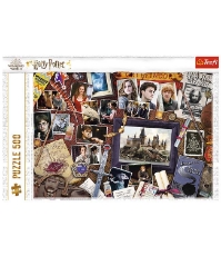 Imagine Puzzle Trefl 500 Harry Potter - Memoriile de la Hogwart