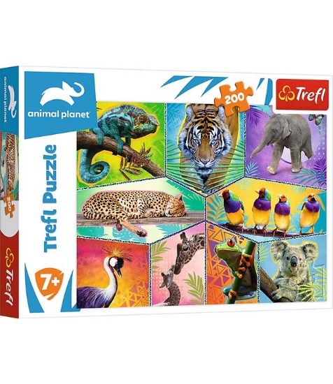 Imagine Puzzle Trefl 200 Animal Planet O lume exotica