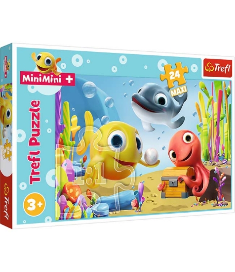 Imagine Puzzle Trefl 24 Maxi Pestisorii fericiti