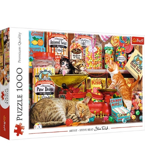 Imagine Puzzle Trefl 1000 Pisici si dulciuri