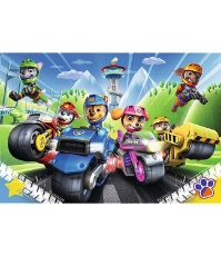 Imagine Puzzle Trefl 100 piese Patrula Catelusilor catelusii pe motociclete