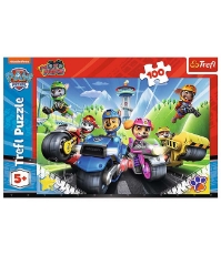 Imagine Puzzle Trefl 100 piese Patrula Catelusilor catelusii pe motociclete