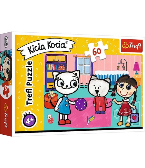 Imagine Puzzle Trefl 60 Kicia Kocia si  prietenii