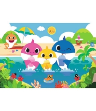 Imagine Puzzle Trefl 60 Baby Shark - Familia in vacanta