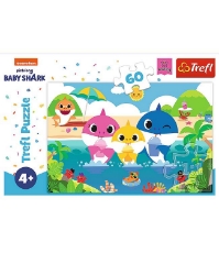 Imagine Puzzle Trefl 60 Baby Shark - Familia in vacanta